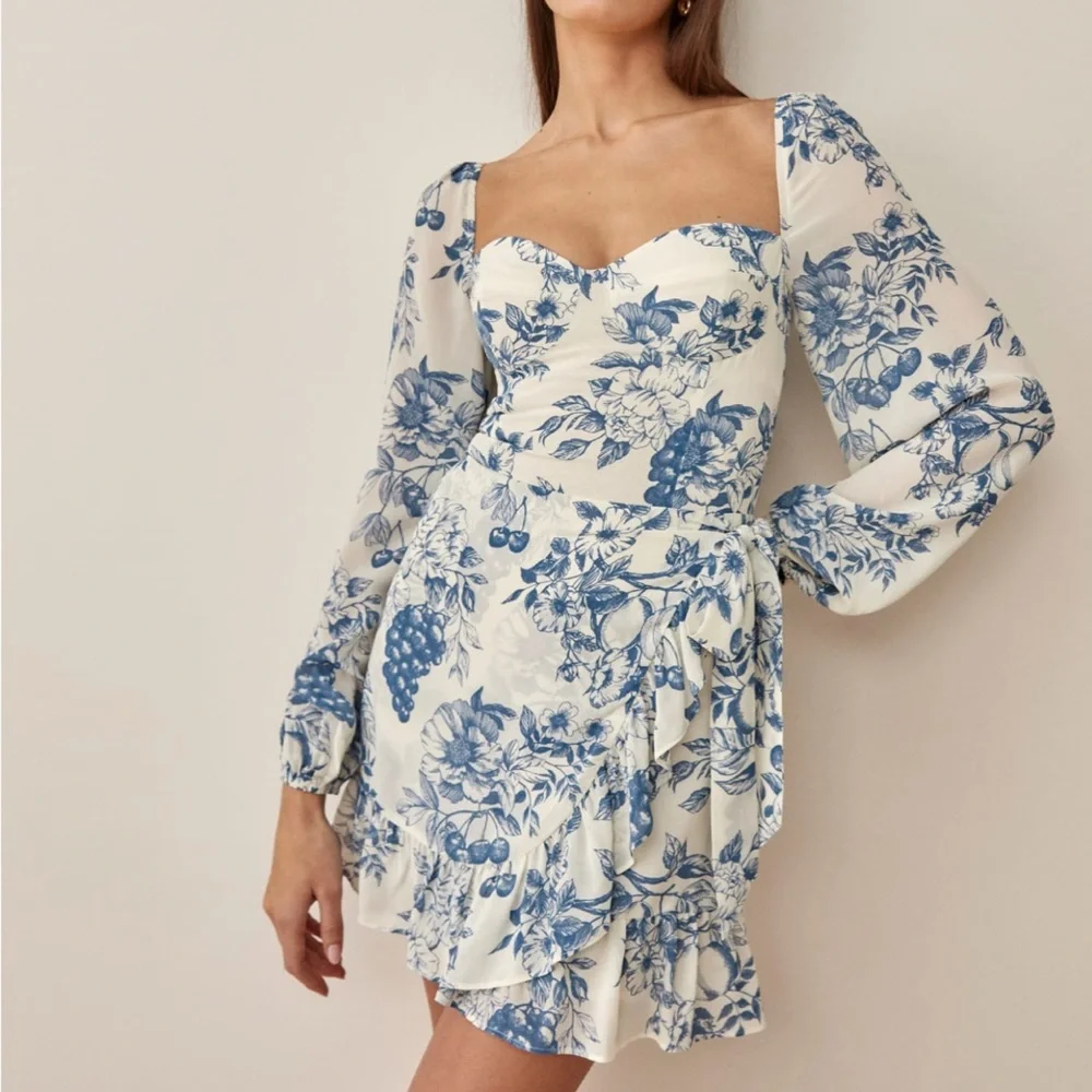 Reformation Cammi Dress Corsica - Picture 2 of 9